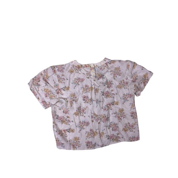 Cute Cottagecore Floral Top Womens 4 Petite Coquette Feminine Blouse - Picture 2 of 4